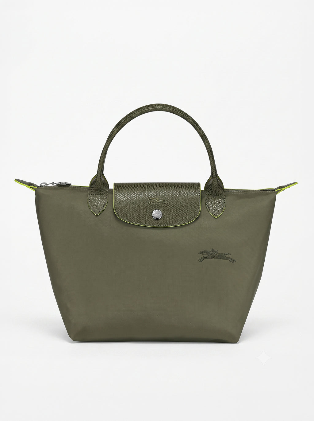 LONGCHAMP LE PLIAGE IN OLIVE L HANDBAG