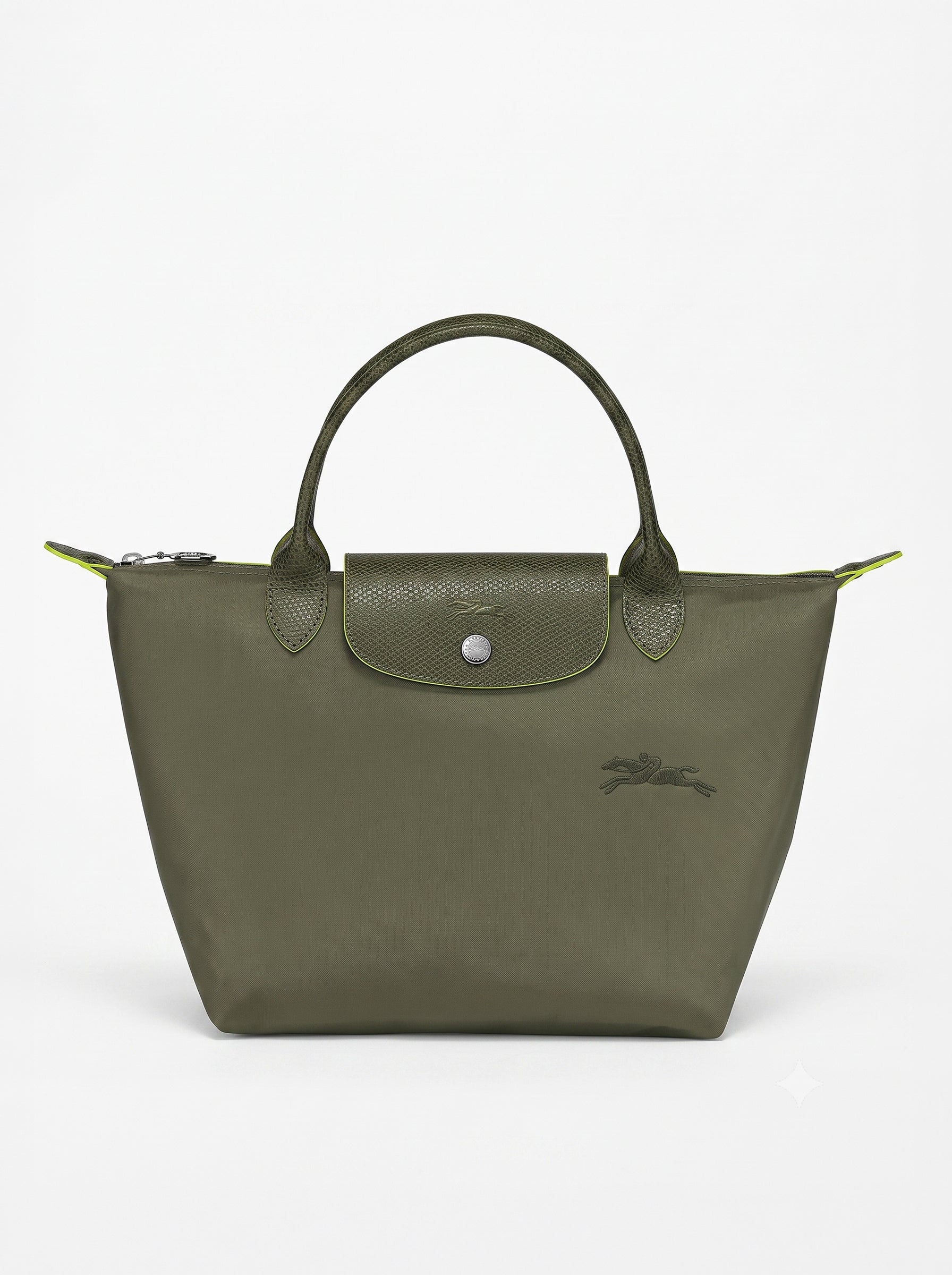 LONGCHAMP LE PLIAGE IN OLIVE L HANDBAG