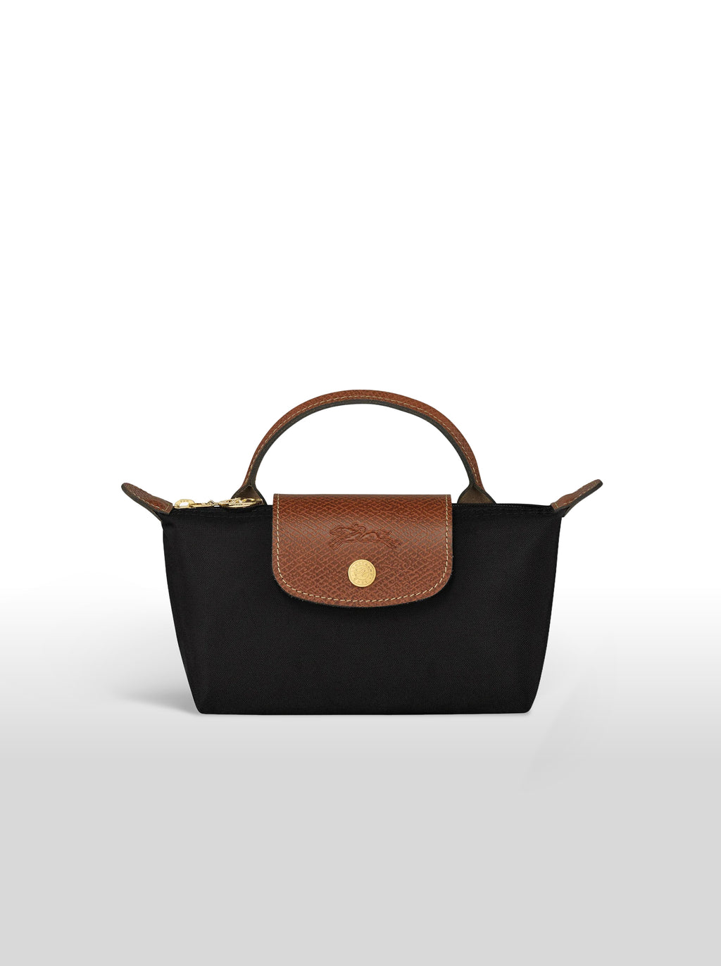 Longchamp Le Pliage Original black in Camel XS