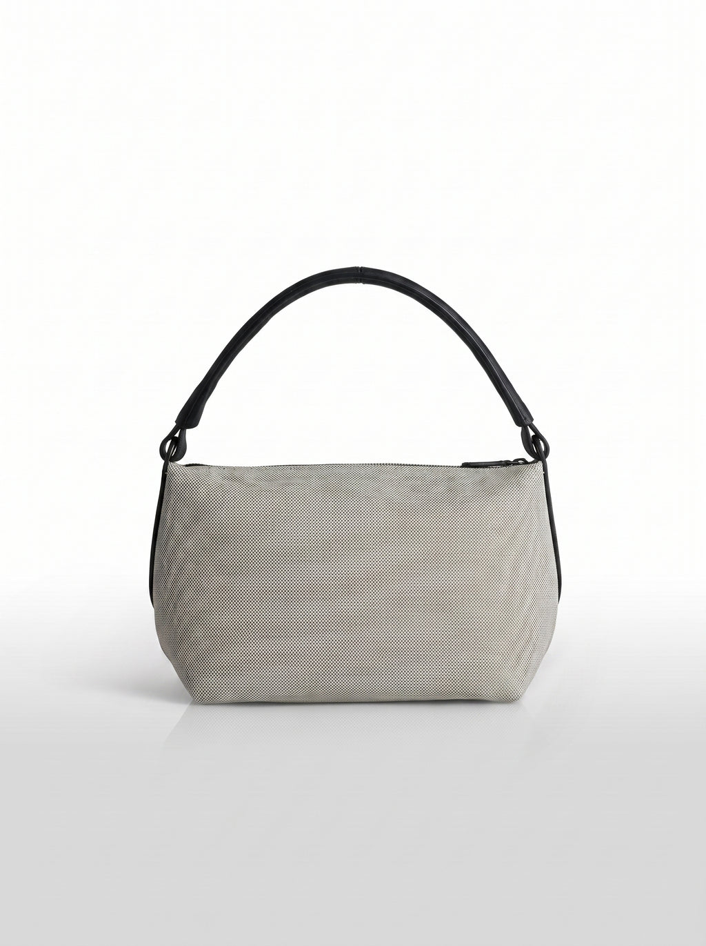 Élise Canvas Tote Bag – Beige & Black