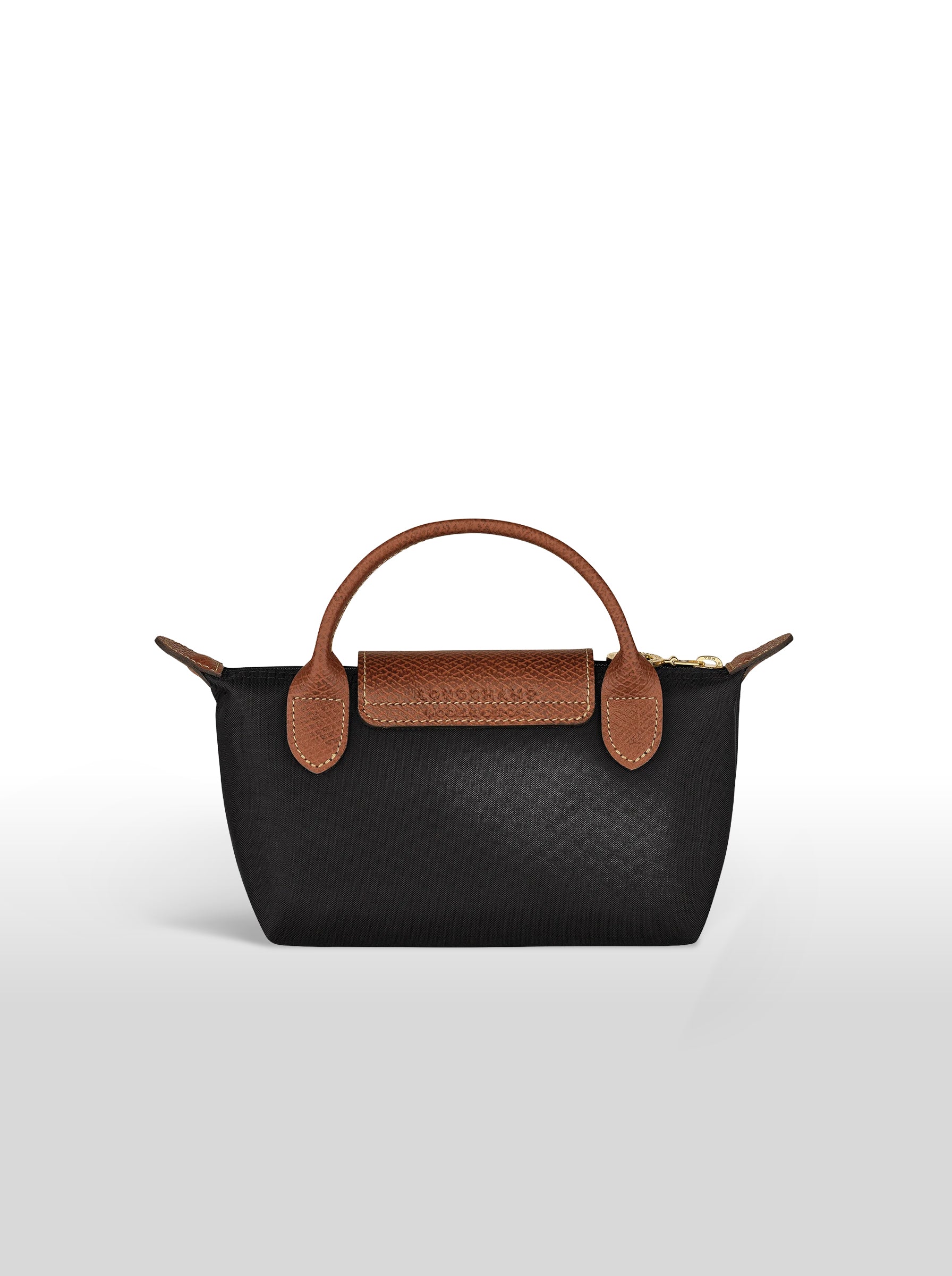 Longchamp Le Pliage Original black in Camel XS