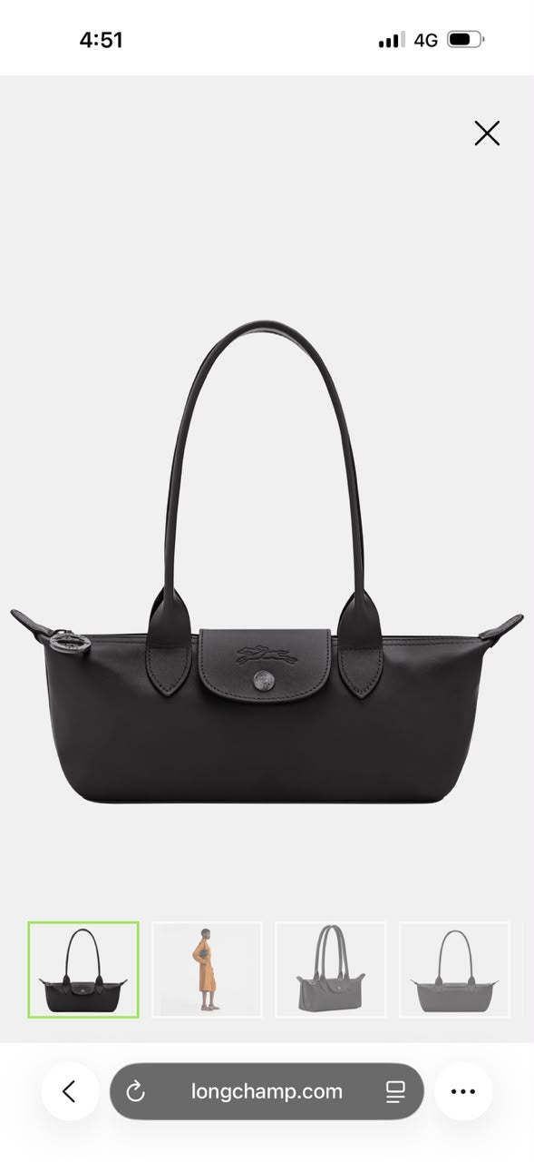 Longchamp Le Pliage Xtra Black M Shoulder Bag