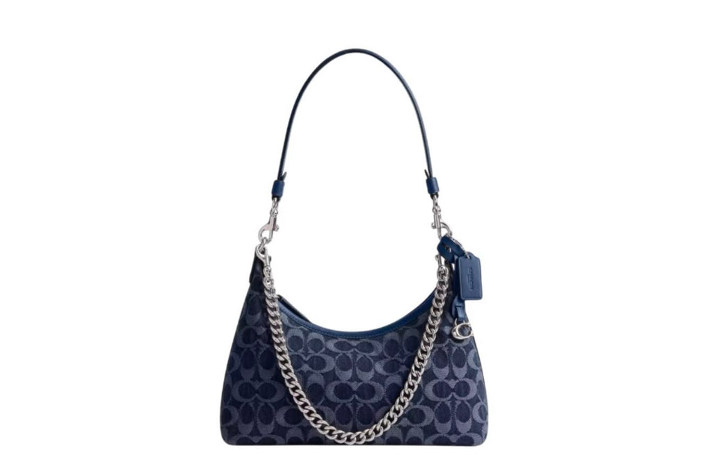 Coach Juliet Shoulder Bag 25 in Regenerative Cotton Denim with Quilting