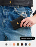 Coach Essential Card Holder Wallet - Black
