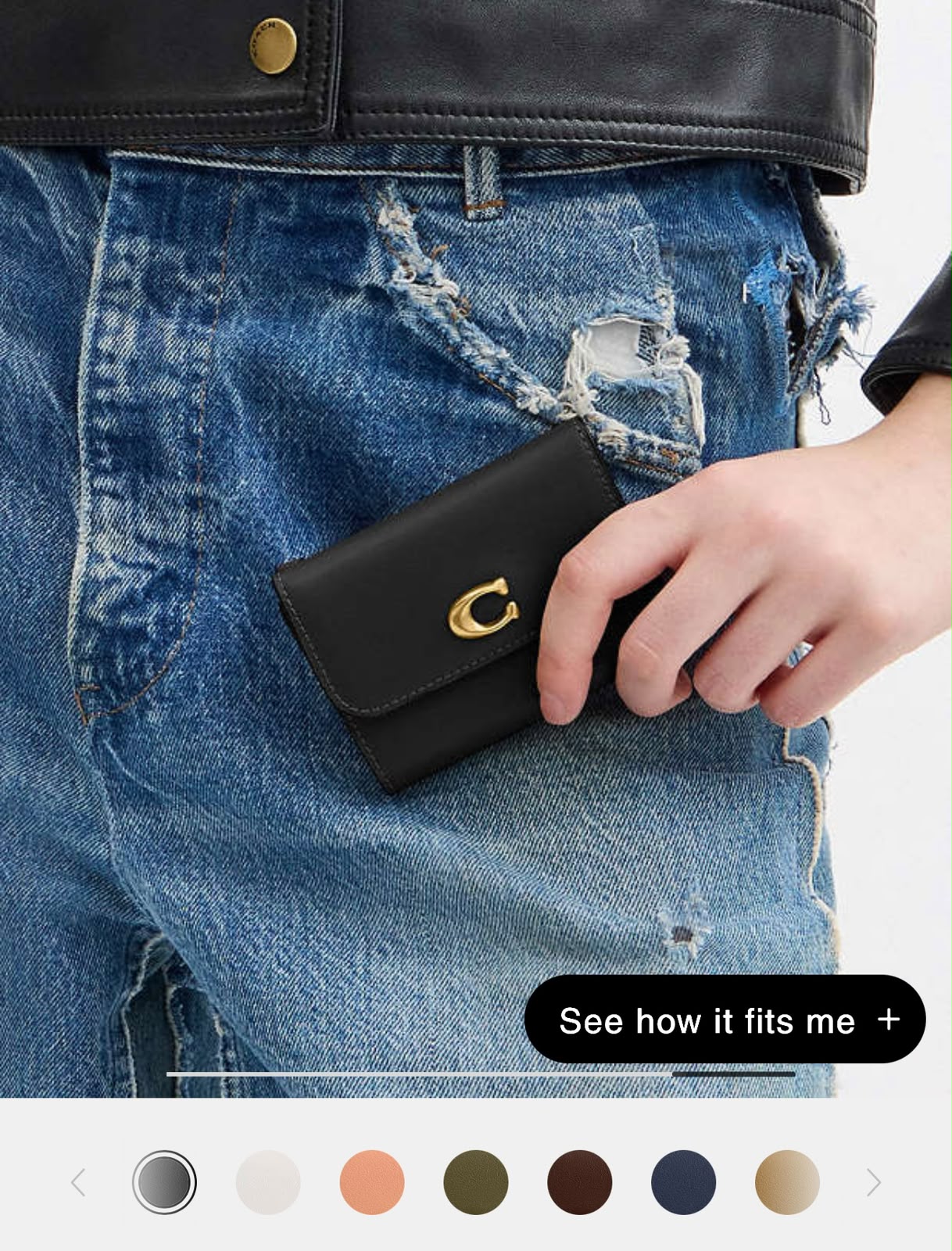 Coach Essential Card Holder Wallet - Black