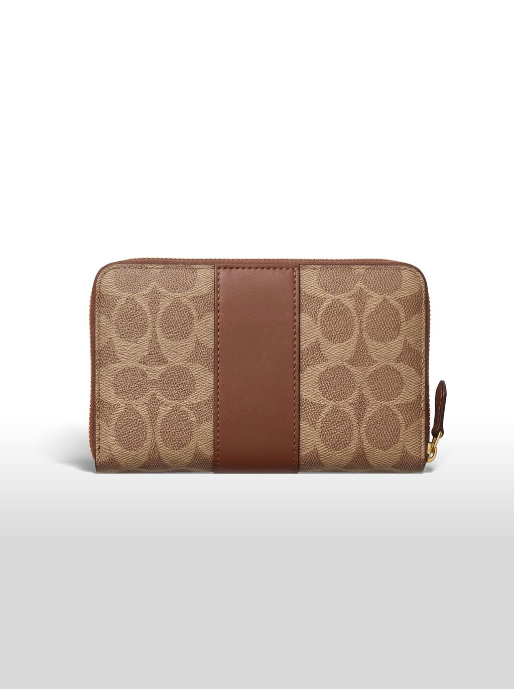 Coach Signature Zip Around Wallet – Khaki/Brown