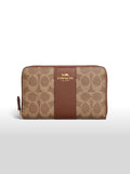 Coach Signature Zip Around Wallet – Khaki/Brown