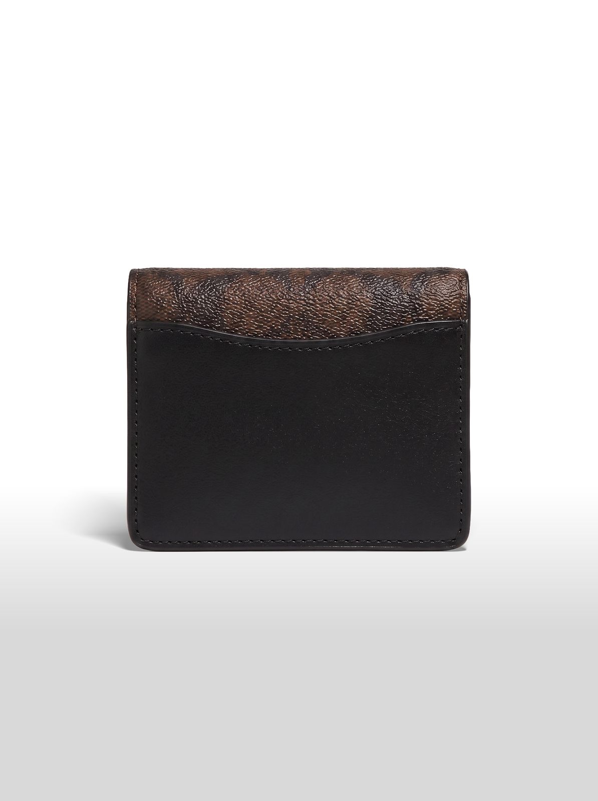 Coach Signature Card Holder – Brown/Black