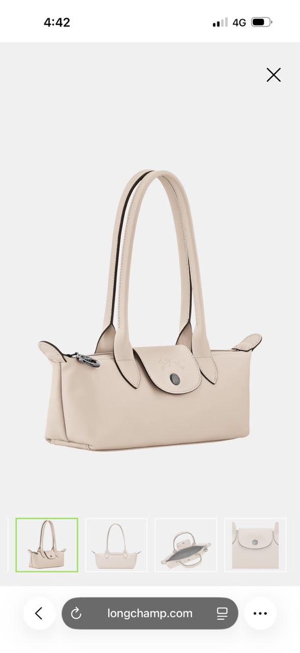 Longchamp Le Pliage Xtra Beige M Shoulder Bag